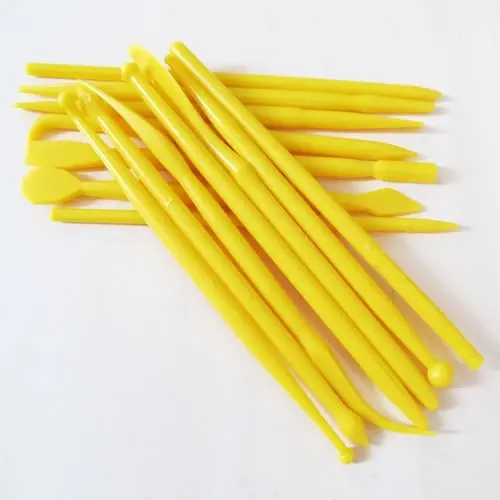 

Fondant Cake Tools 14 Mini Sugar Flower Modeling Carving Tools (Yellow