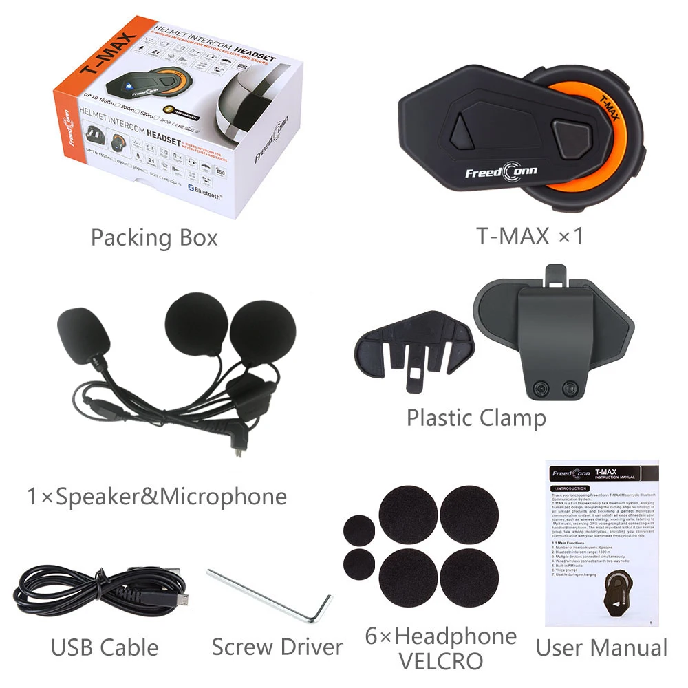 FreedConn Bluetooth мотоциклетный шлем домофон гарнитура микрофон домофон с fm-радио