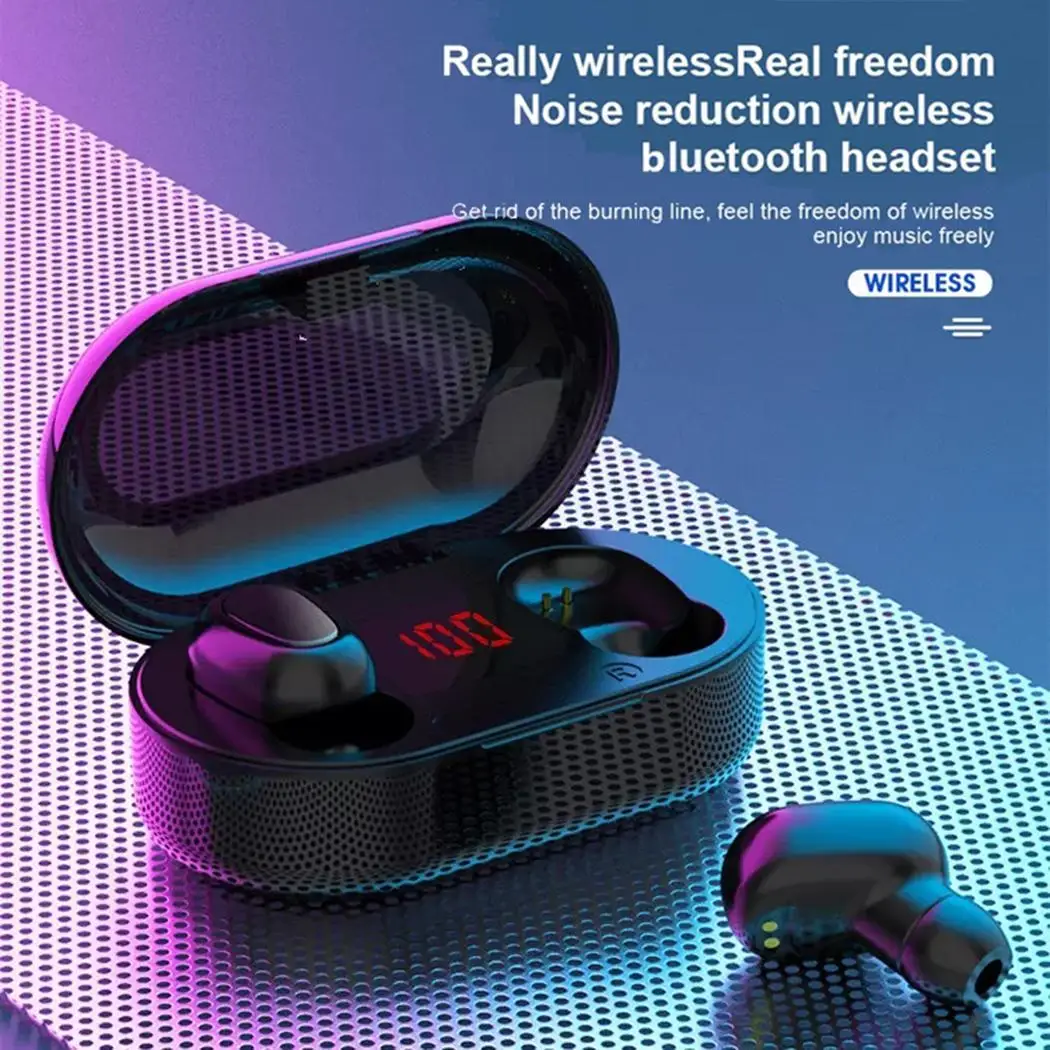 Bluetooth наушники IPX5 водонепроницаемые стерео с зарядкой 110g AC Вход: 110-240 В DC Выход 5 в