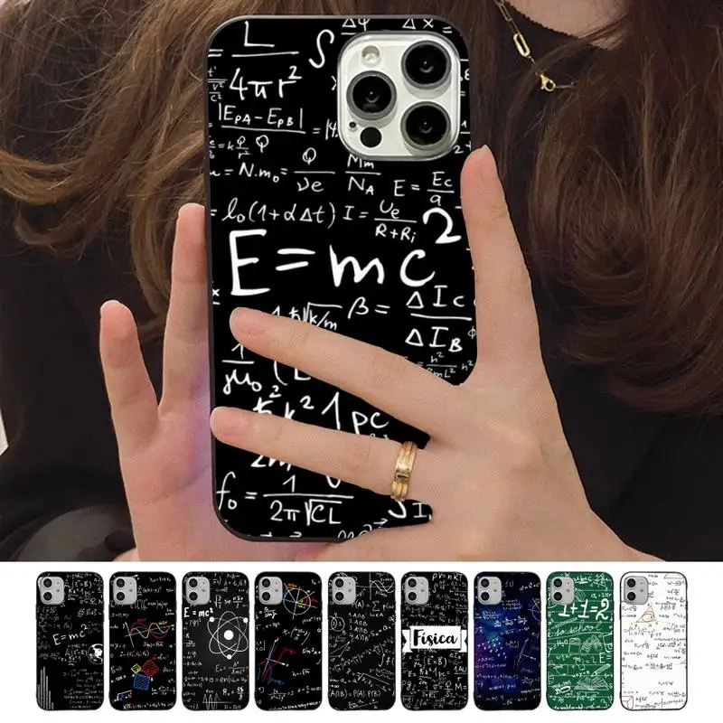 

Physics Chemical Mathematics Science Phone Case For iPhone 13 11 8 7 6 6S Plus X XS MAX 5 5S SE 2020 XR 11 pro Funda