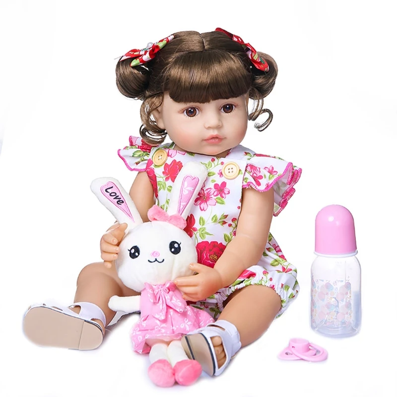 

50cm Looking Lifelike Realistic Baby Silicone Newborn Care Toy for Children and the Elderly Photography