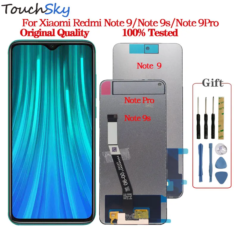 100% Оригинальный дисплей для Xiaomi Redmi Note 9s LCD сенсорный экран дигитайзер сборка 9 pro