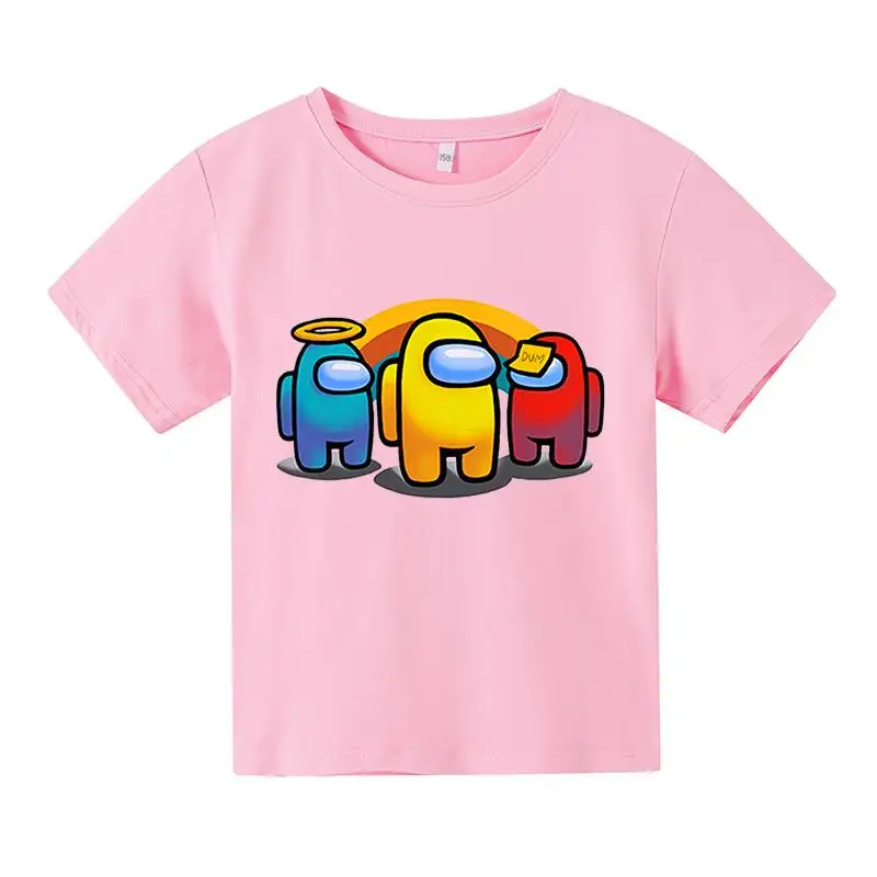 

New Game Spy Game Boys T-shirt Girls Kawaii Summer Cotton Kids Tops Cartoon Graphic Tees Funny Harajuku Children Fashion Tshirt