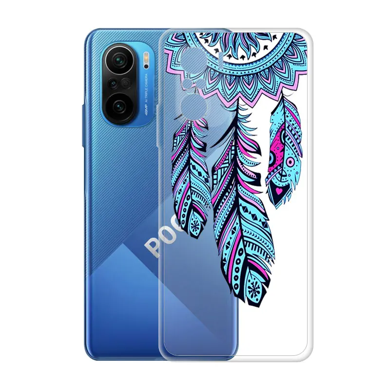 Классный чехол для Xiaomi Mi Poco F3 противоударный прозрачный мягкий силиконовый