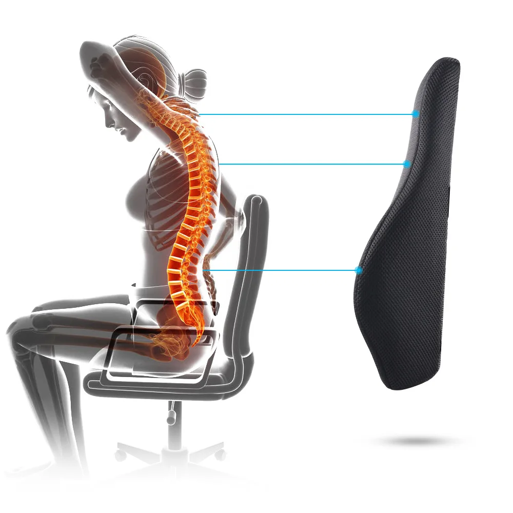 Эргономичный дизайн подушка на спинку для стула поясная сиденье автомобиля