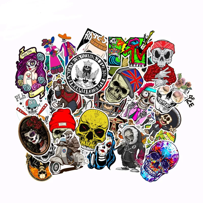 100 шт. стикеров наклейки для рукоделия набор водонепроницаемых граффити багажа