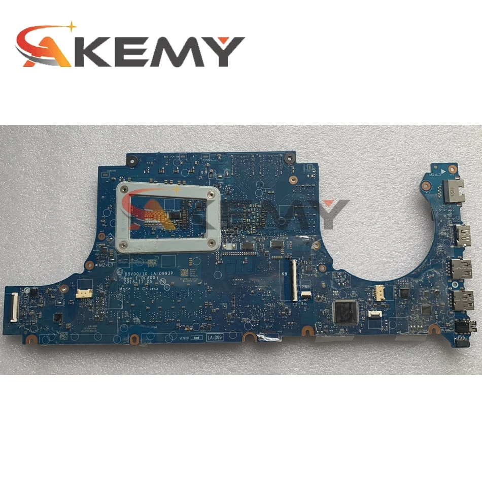 Материнская плата Akemy для ноутбука Dell Inspiron 15 7567 с SR32Q I7-7700HQ GTX1050M 4 Гб Φ 0P84C9 P84C9 |