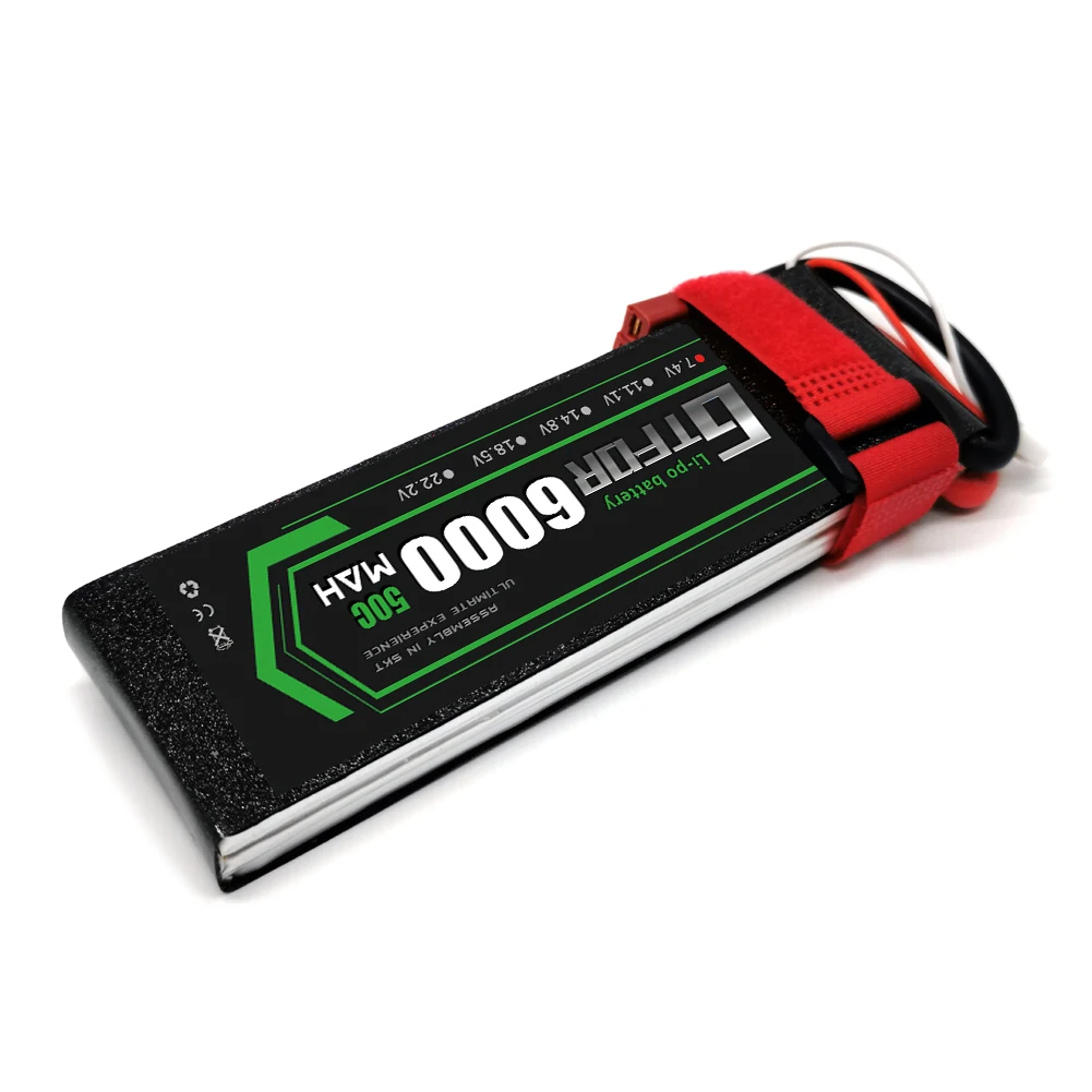 GTFDR 2S 7 4 V 6000mah 50C-100C Lipo батарея XT60 T Deans XT90 EC5 для FPV дрона самолета автомобиля