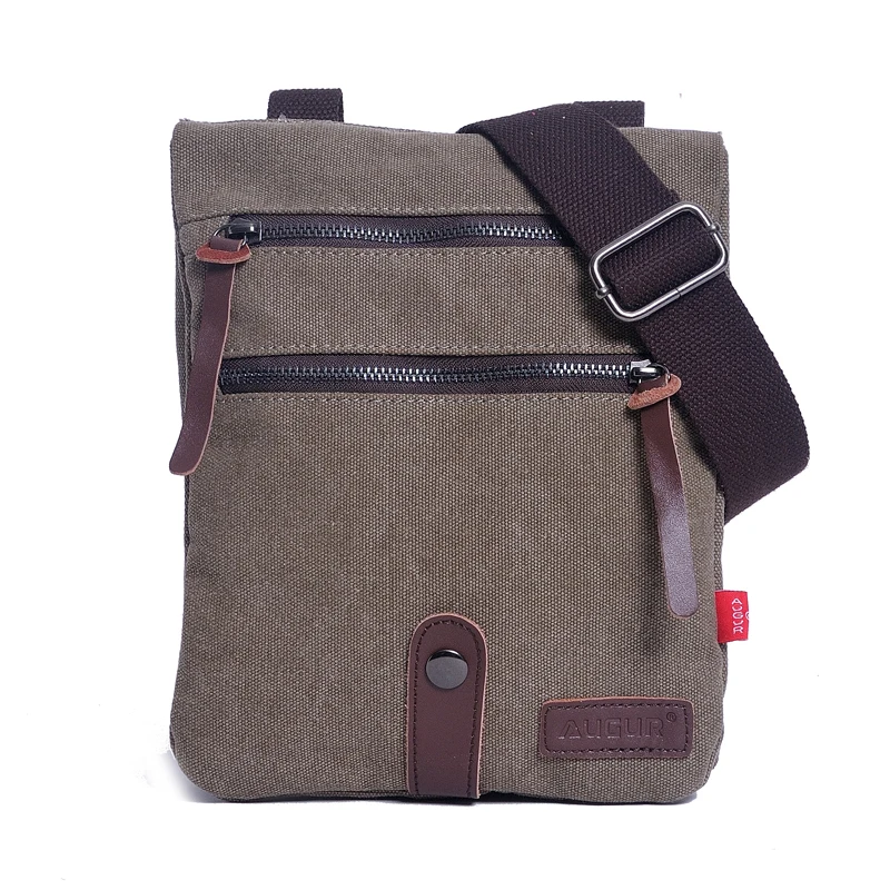 Men Shoulder Bag Canvas Crossbody Shoulder Pack Retro Casual Office Travel Bag Business Messenger Bags