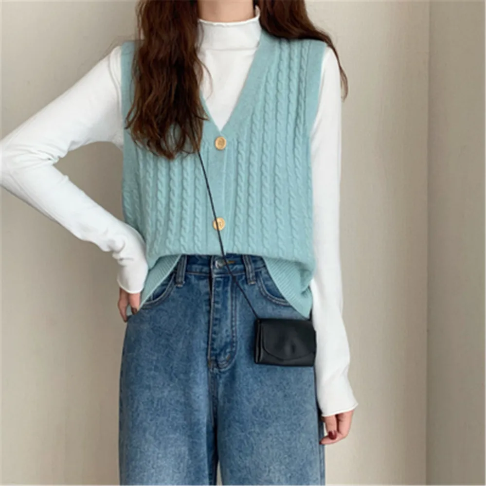 Однобортные кофты свитер с верблюдом кардиган для женщин из синтетической ткани