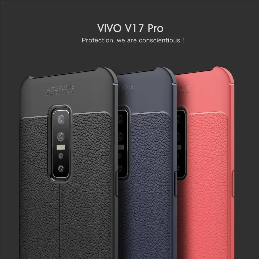 ДЛЯ Vivo V17 Pro Чехол Fundas с рисунком личи силиконовая задняя крышка из ТПУ мягкий