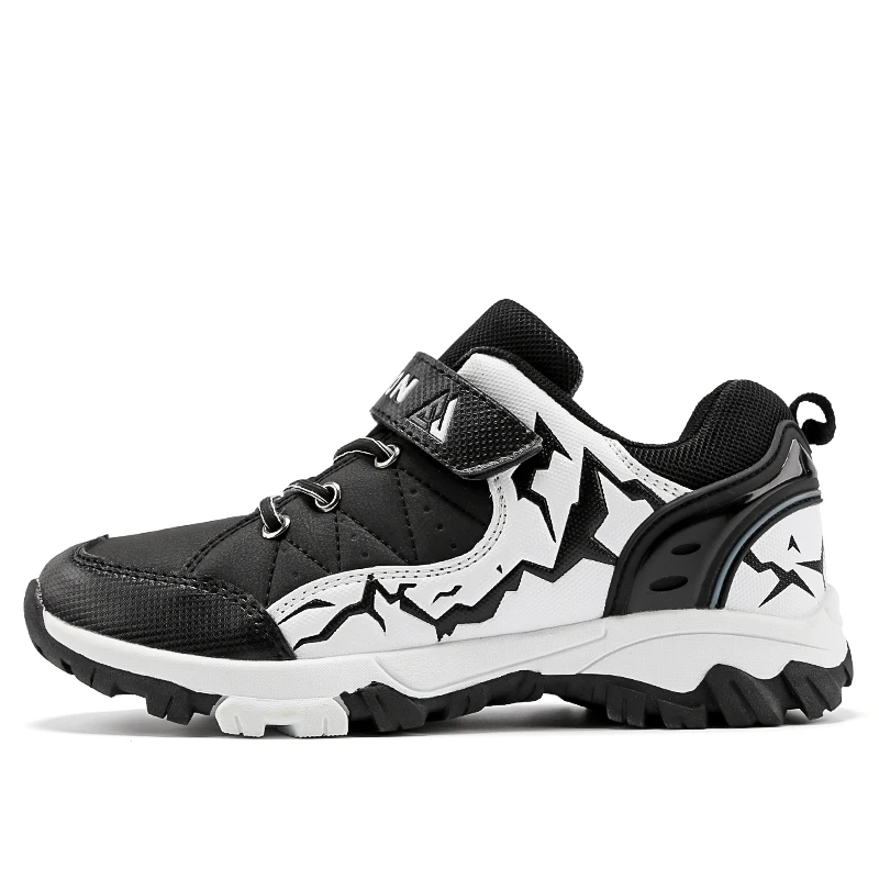 Popular Winter Genuine Leather Children Hiking Shoes Boys Outdoor Sneakers  Non-slip Student Waterproof Kids Footwear Air Summer