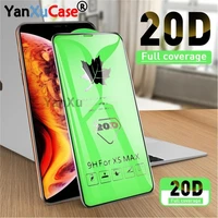 20d full cover tempered glass for iphone 13 12 mini 11 pro x xr xs max protective screen protector for iphone 6s 7 8 plus se2