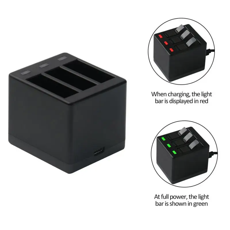 Многофункциональное зарядное устройство на 3 слота чехол для зарядки и хранения 2