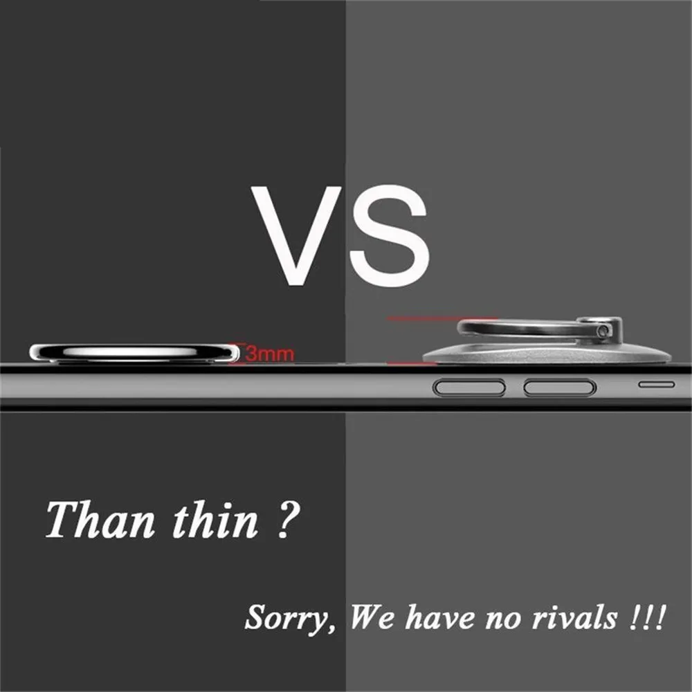 Mini 360 Degree Finger Ring Holder Metal Phone Stand Mount Smartphone Holder for Xiaomi Redmi Note 8 iPhone 7 8 X Mobile Phone