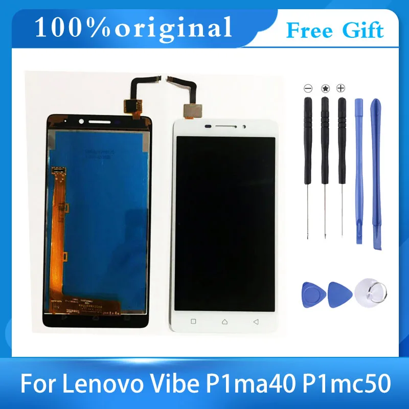 

Original 5.0" For Lenovo VIBE P1M LCD Display Touch Screen Digitizer For Lenovo P1Ma40 P1mc50 LCD With Frame