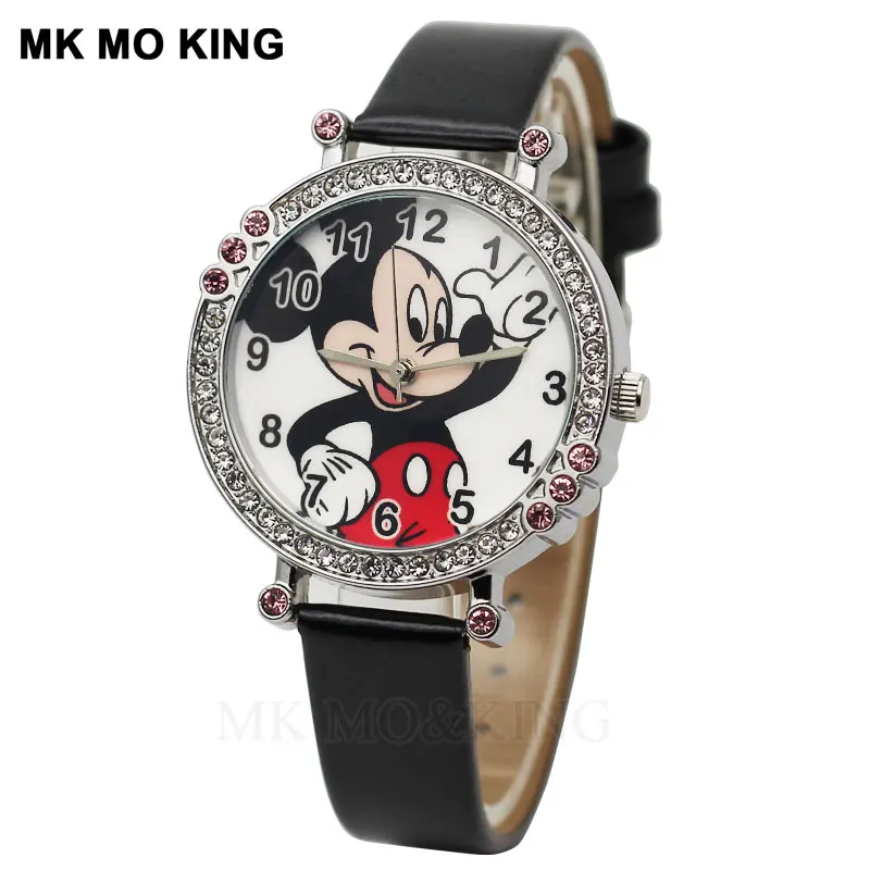 Роскошные Стразы с воздушным охлаждением модные детские кварцевые наручные часы