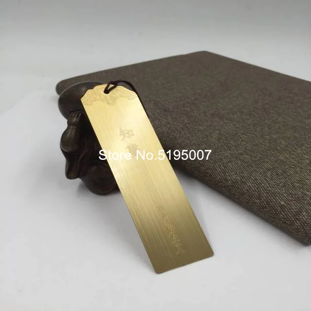 Personalized custom stainless steel gold metal bookmark high quality cheap