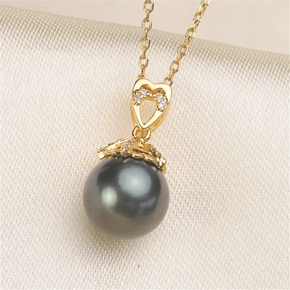 

925 Silver Half Hole Eye Pins Beads End Caps Top Drilled Pendant Bails Connector For DIY Jewelry Accessories No Pearl No Chain