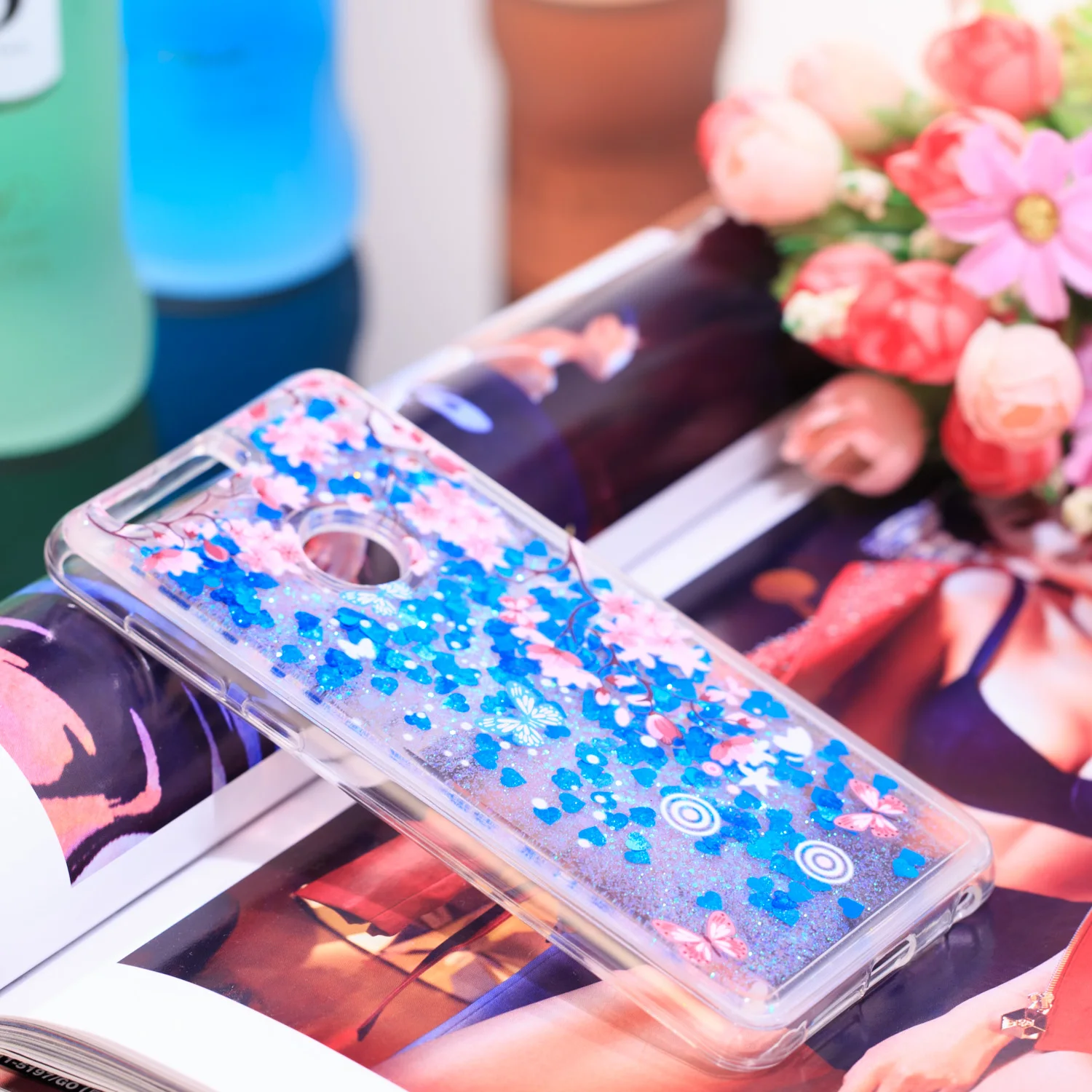 Мягкий чехол из ТПУ для Huawei Honor 8 с блестками и жидкостью FRD-L09 FRD L09 L19 AL00 DL00 TL10 AL10 |
