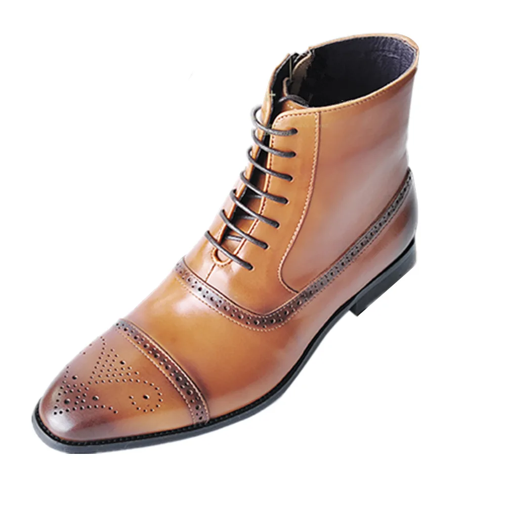 Мужские теплые ботинки на шнуровке, черные универсальные кожаные ботильоны, деловая обувь, большой размер 39-47, для зимы, 2021 от AliExpress WW