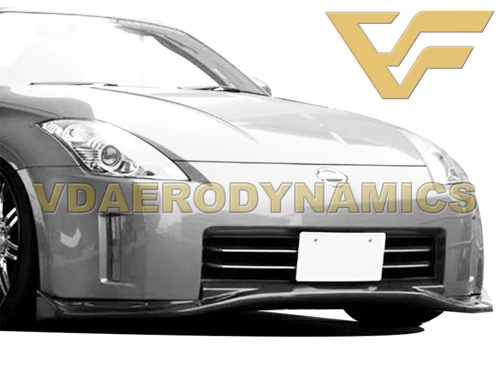 Подходит для Nissan Z33 350Z 03 08 годов выпуска передний разветвитель из углеродного