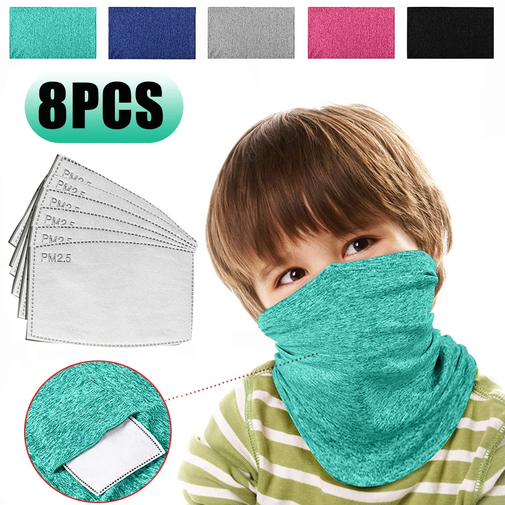 Уличная ветрозащитная велосипедная маска для лица 8 шт. детская бандана шарф