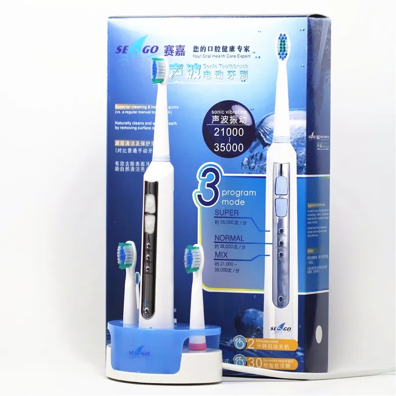 

Electric Toothbrush Rechargeable Adult Timer tooth Brush Washable Whitening Teeth 3pc Replacement Brush Head Deep Cleaning