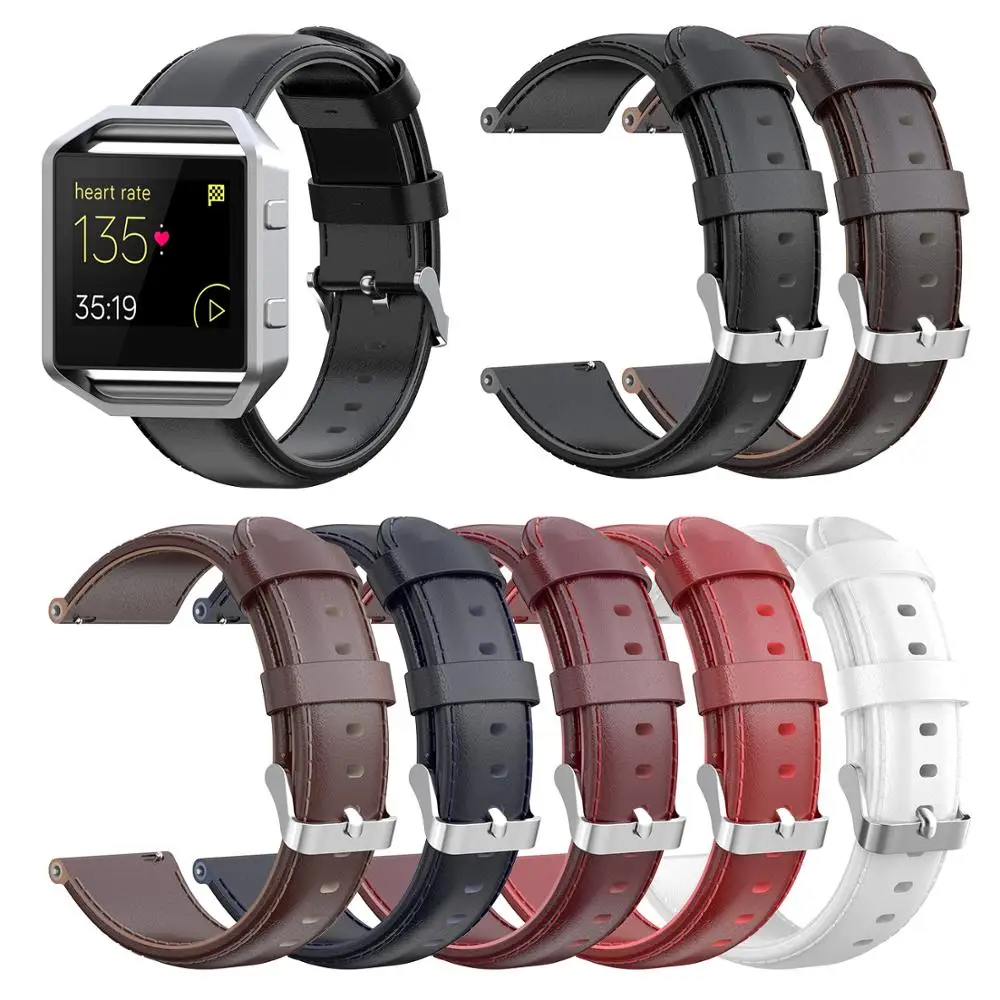 Новинка 7 цветов ремешок из натуральной кожи для Fitbit Versa Lite сменный Blaze |