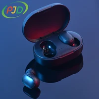 pjd mini tws bluetooth earphone wireless earphones true wireless earbuds magnetic charging with mic for xiaomi redmi iphone