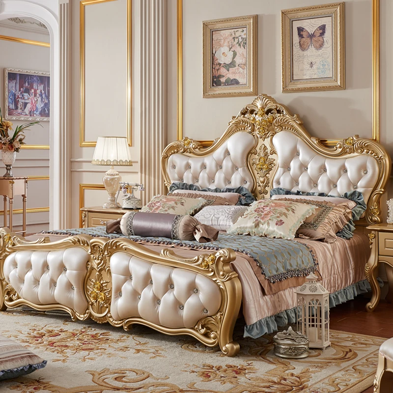 ЛОЯЛЬНЫЙ Классический King size зеленый цвет кровать и диван шкаф набор мебель для
