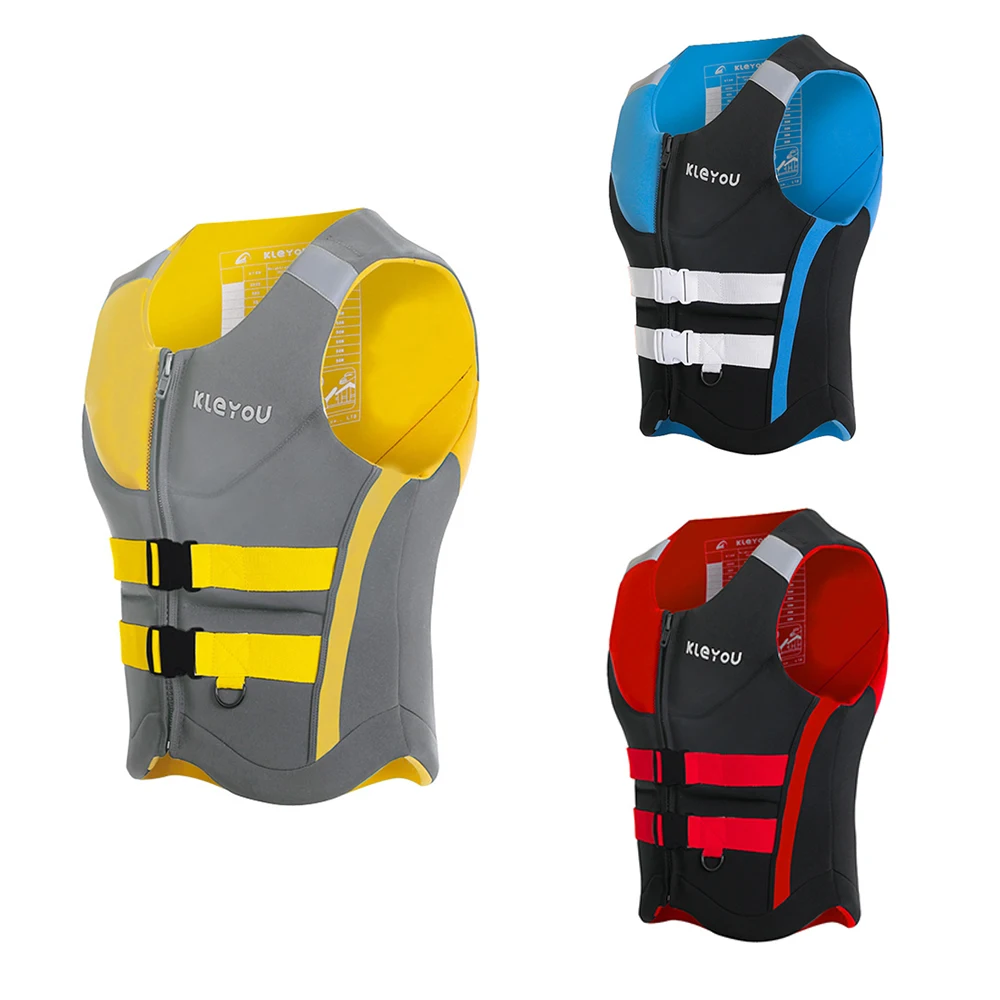 Life Jacket Adults Surf Vest Motorboats Jet Ski Kayak Fishing Vest Wakeboard Rescue Boat Raft Swimming Drifting Life Safety Vest