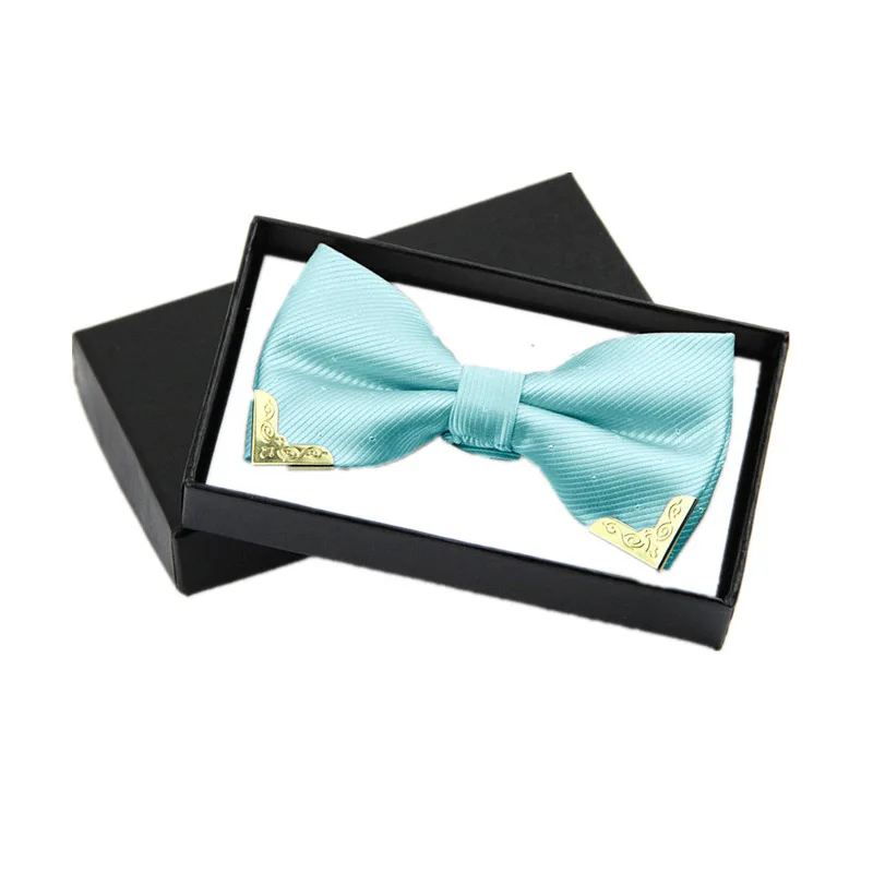 Мужской галстук бабочка Поддельный Воротник Женский шелковый свадьба черный