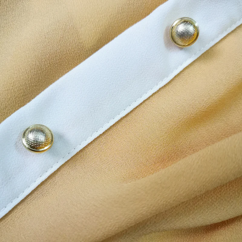 Асимметричный блуза из шифона со сборками сезон: весна-лето топы дамы элегантное