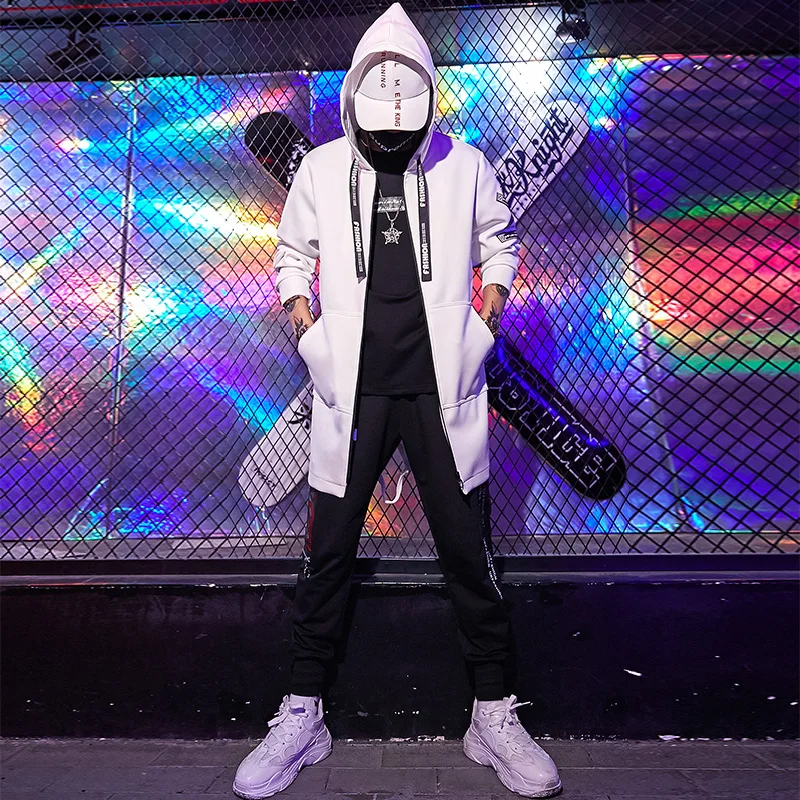 Куртка-бомбер мужская весенне-осенняя повседневная уличная с капюшоном | Мужская