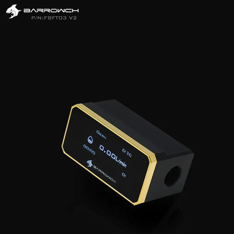 

Barrowch Digital Display Water-cooled OLED Flowmeter FBFT03 V2 Free shipping