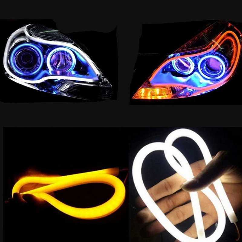 1 шт. Водонепроницаемый руководство DRL автомобильные декоративные гибкий