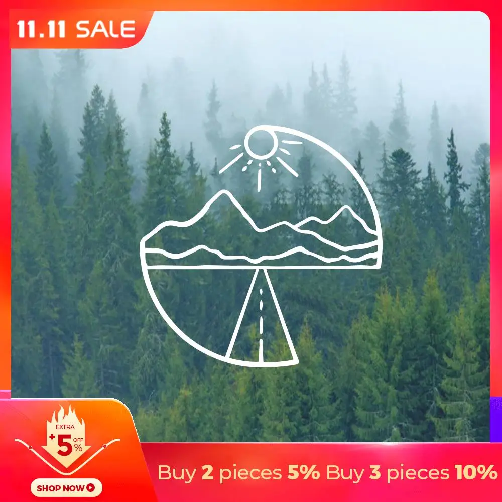 

Мультяшные наклейки на автомобиль «горы приключения», виниловые наклейки для автомобиля, украшение автомобиля, мотоцикла, кузова, Стильные...