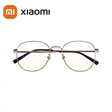 Очки Xiaomi Mijia с защитой от синего излучения, очки из титанового материала с защитой от синего света, 80% нейлоновые линзы, титановые дужки, 15,5 г, ...