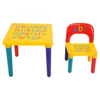 2 piece table chairs plastic diy kids set play toddler activity fun child toy children table and chair set