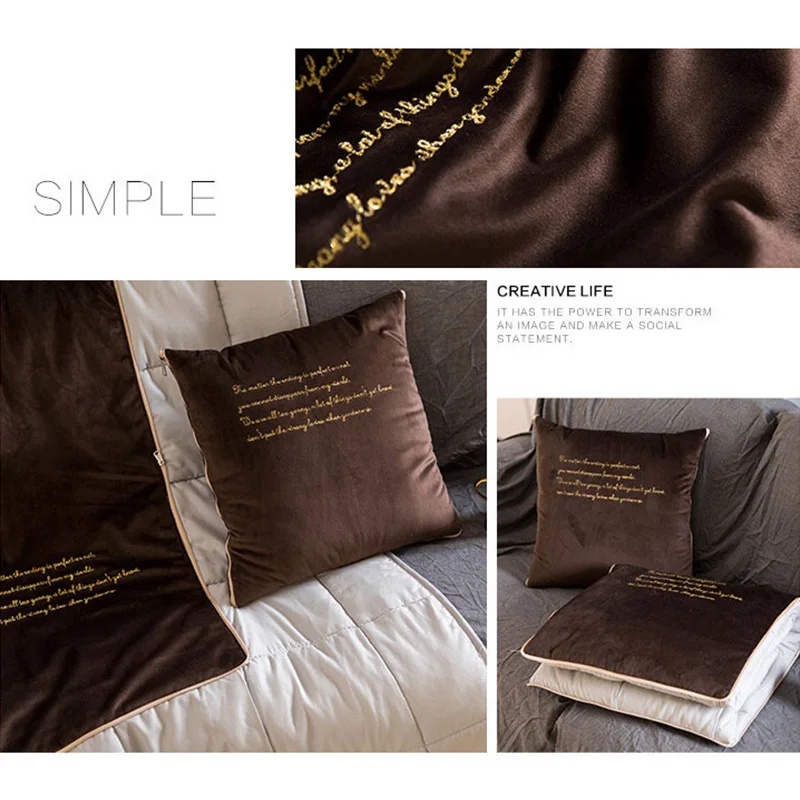 Портативная подушка одеяло 2 в 1 многофункциональная для кровати Пледы Подушки s