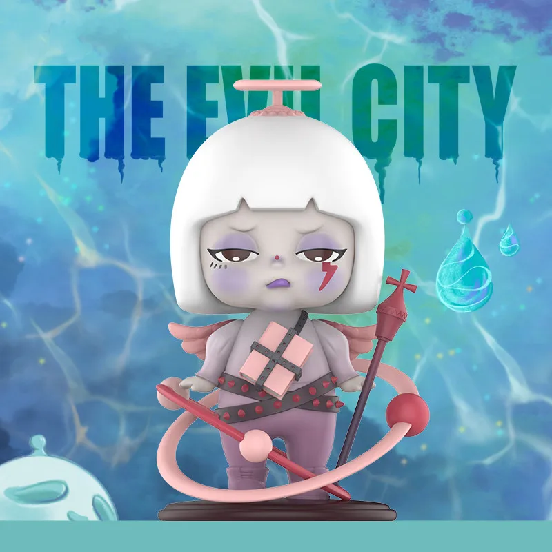 

Original Anime Tiny The Evil City Blind Box Action Figure Toys Kawaii Desktop Model Girlfriend Birthday Gift Doll Collection