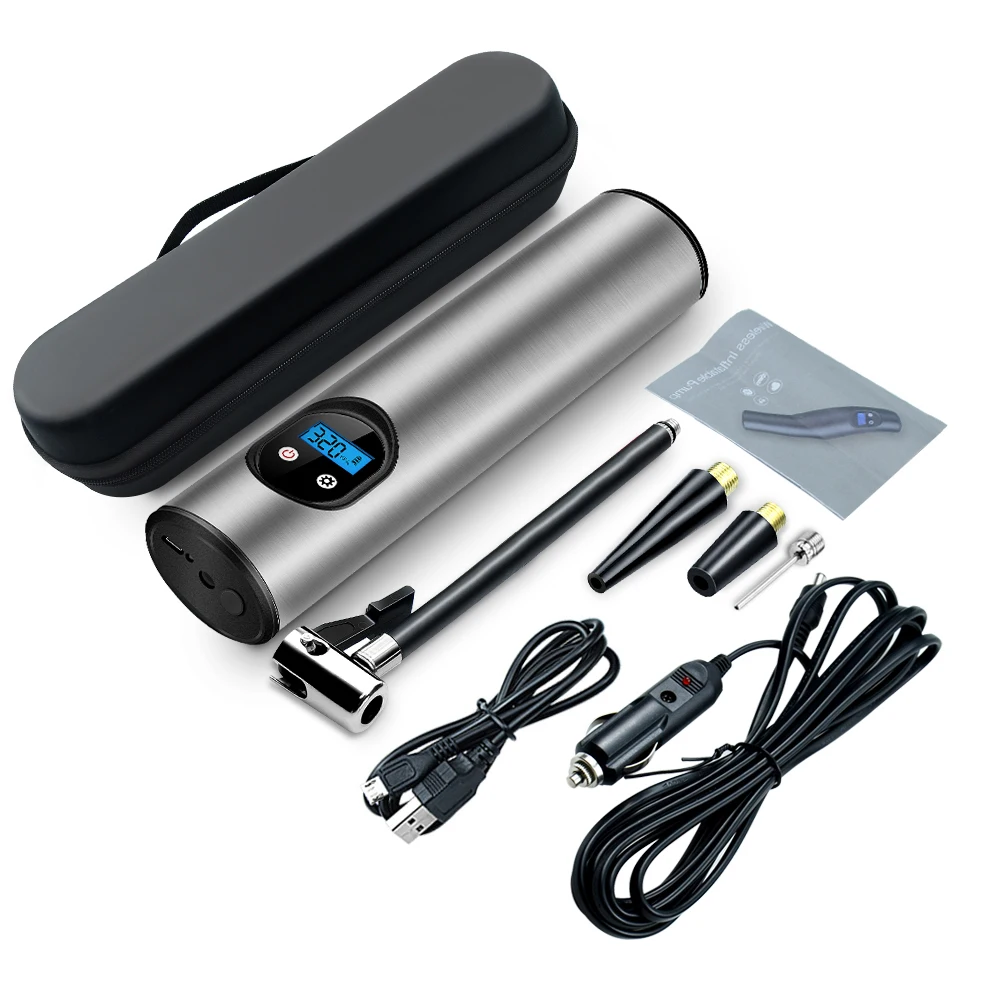 

Best 12V 150PSI Rechargeable Air Pump Tire Inflator Cordless Portable Compressor Digital Car Tyre Pump for Car Bicycle Tires
