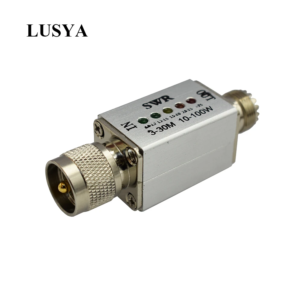 Модернизированный Светодиодный индикатор Lusya 3 МГц 30 10 Вт 100 VSWR разъем Мини