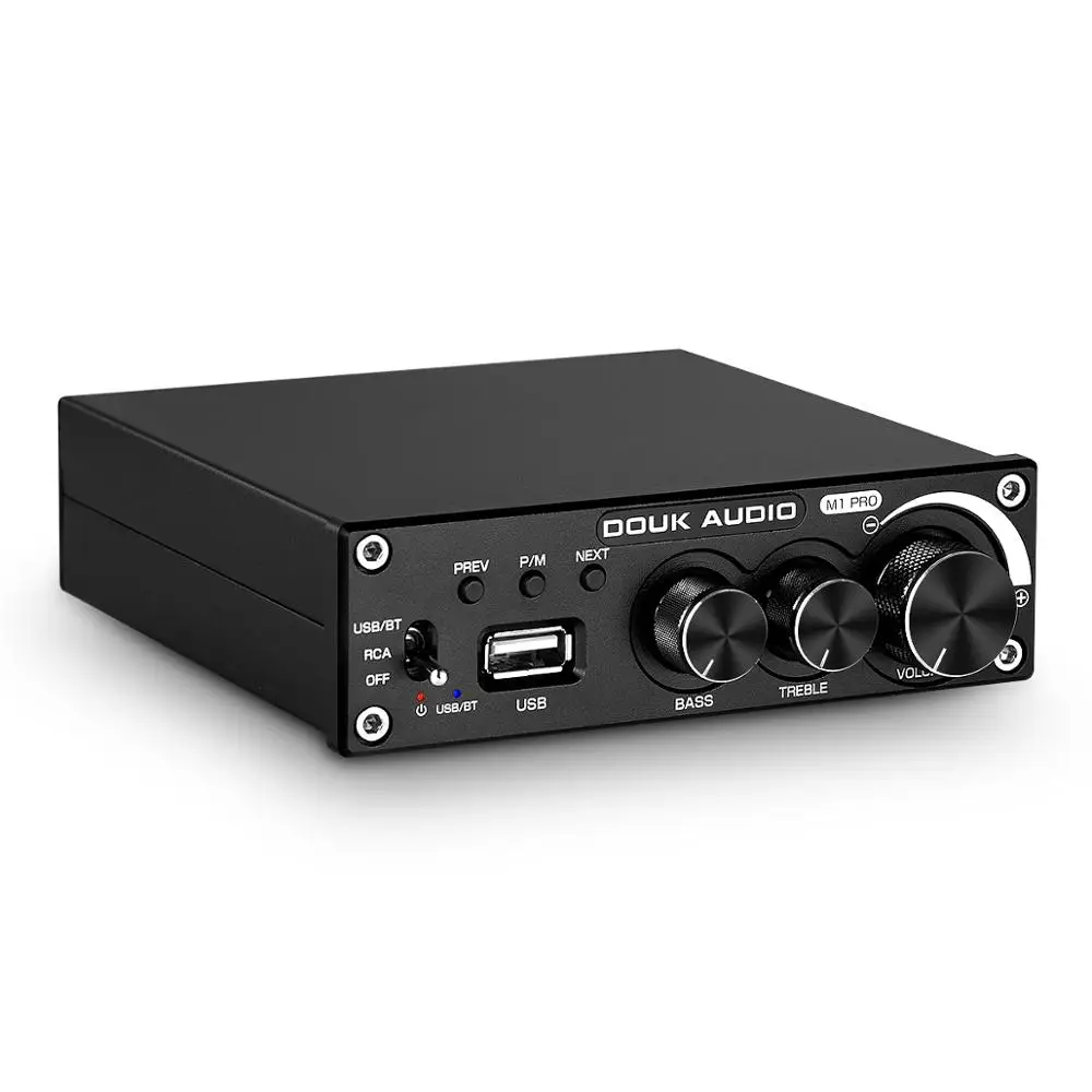 Black 320W Amp Nobsound Bluetooth 5,0 усилитель мощности 100 Вт/320 Вт стерео 2,0 канальный Сабвуфер Усилитель ВЧ бас Регулировка USB без потерь Музыкальный плеер - Цвет: Black 320W Amp