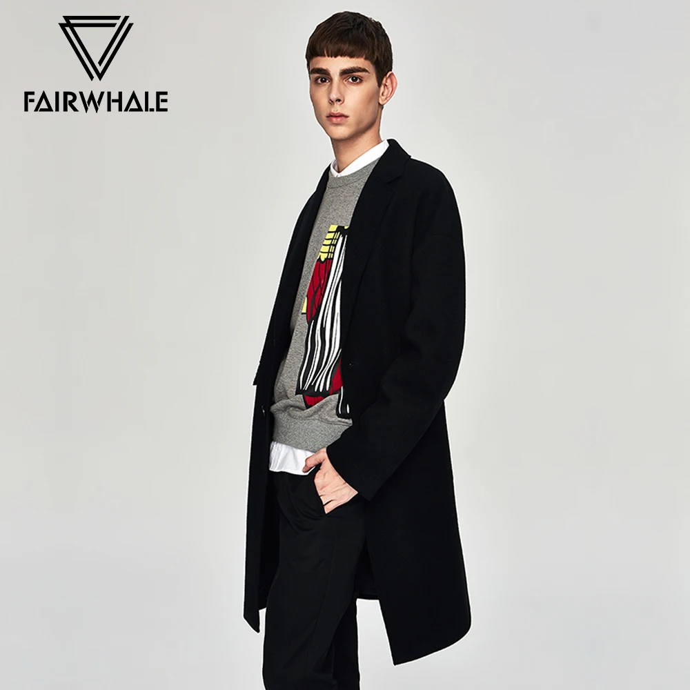 Mark Fairwhale 2019 зимнее деловое повседневное шерстяное пальто для мужчин модное