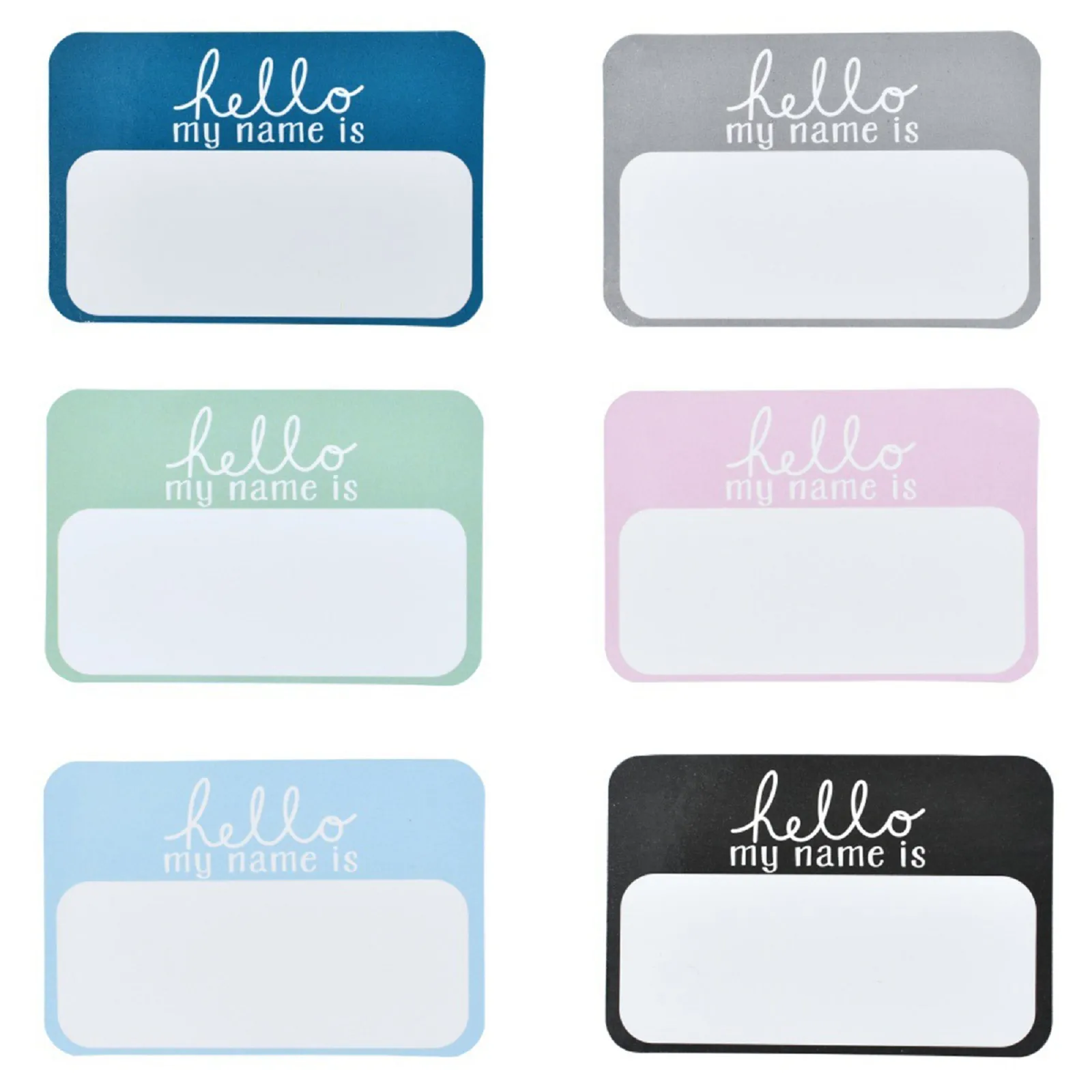 

Colordul 6pcs Newborn Name Labels Personalized Stickers Hello My Name Is Paper Labels Adhesive For Clothing Sticker