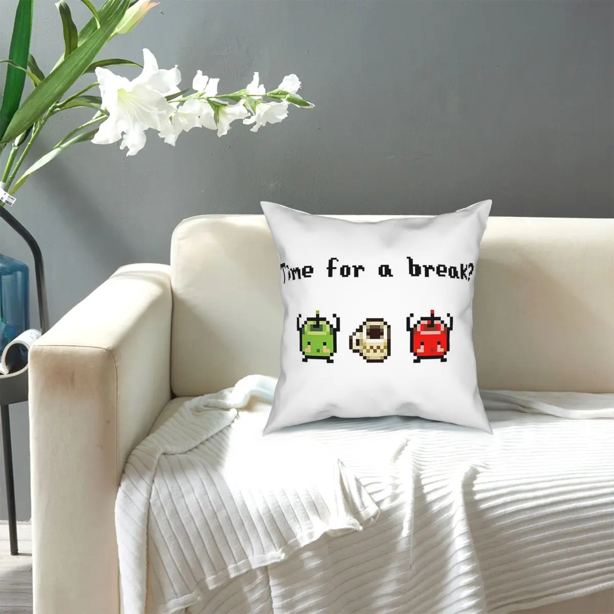 

Junimo Tea Break Stardew Valley Throw Pillo Square Pillow Case Cushions for Sofa Casual Cushion Covers