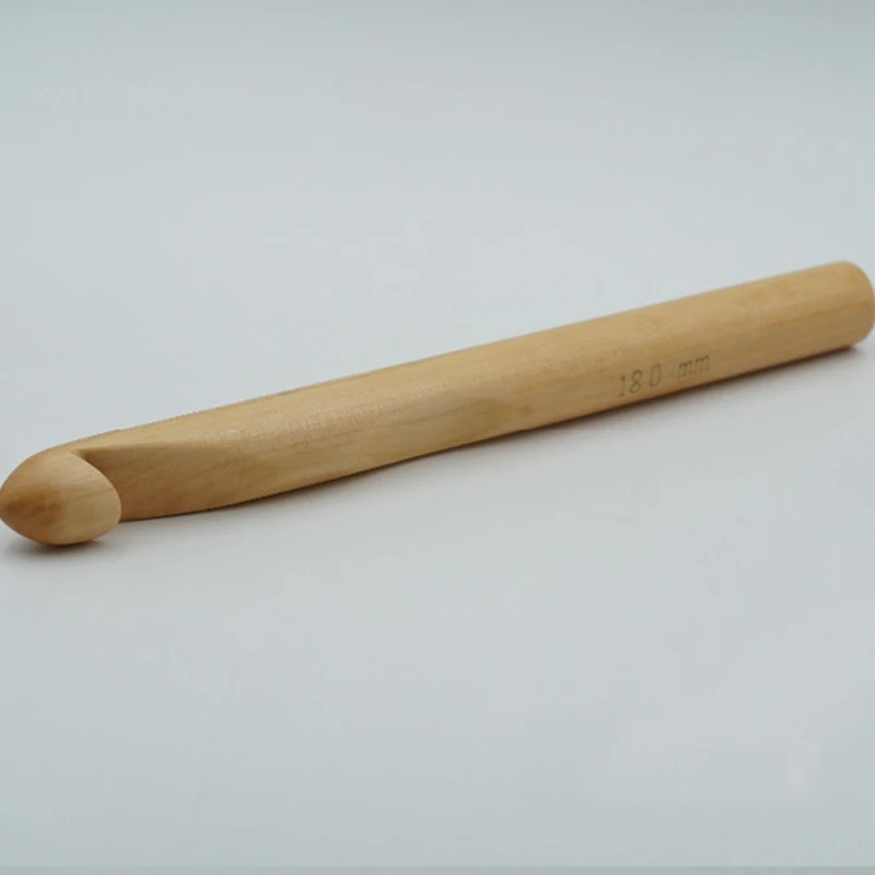 18 мм 1 шт. бамбуковые инструменты для шитья крючки вязания вязальные спицы