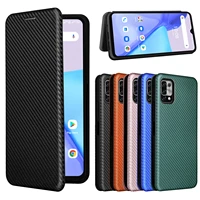 For Umidigi Power Case Luxury Flip Carbon Fiber Skin Magnetic Adsorption Case For Umidigi Power Power5 Phone Bags